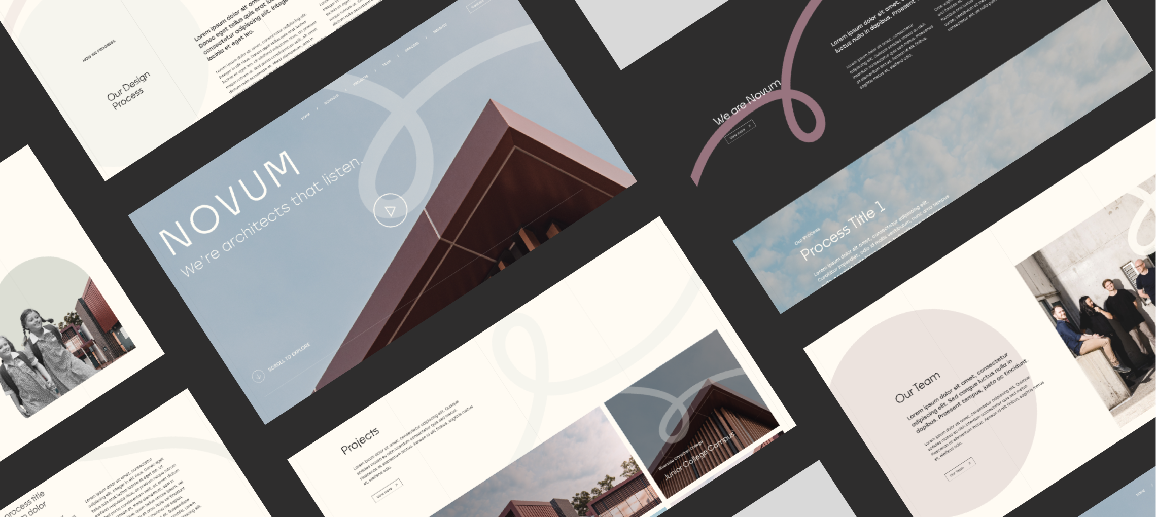 Website design for an architecture firm.